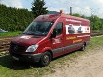 Rail4U Mercedes Benz Sprinter Werkstattwagen am 25.05.17 in Laufach 