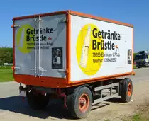 LKW-Anh�nger mit Werbung, Mai 2017
