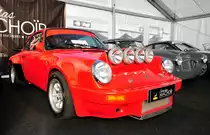 Porsche 911 RS 3.0L Bj.1982, Ausstellung von Stanislas Machoïr – Classic & Sports Cars at Spa-Francorchamps. 6.Mai 2017 vor den Tribühnen