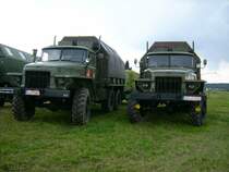 2 Ural 375D beim Milit�rfahrzeugtreffen in Neustadt/Vogtland