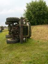 Der Ural 375D in bester Fotoposition beim Treffen am Bezelberg in Neustadt/ Vogtland.