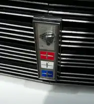 =Mercury Comet Frontemblem, gesehen bei der Technorama in Kassel im März 2017