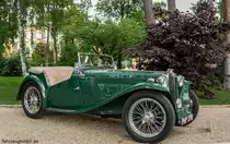 MG TC (Seitenansicht). Foto: IV. Balatonfüred Concours d'Elegance, Mai 2017.