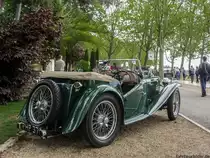 MG TC Rückansicht. Foto: IV. Balatonfüred Concours d'Elegance, Mai 2017.