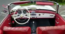 Mercedes Benz 190 SL, Blick in den Innenraum, Mai 2017