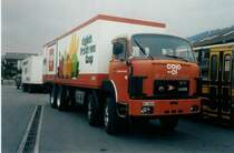 Coop Berner Oberland Nr. 48/BE 60'563 Saurer in Thun, Garage STI