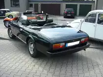 Heckansicht eines Peugeot 504 Cabriolet. 1969 - 1983. Oldtimertreffen Glandorf am 14.05.2017.