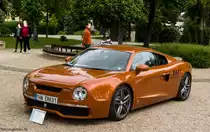 Hoffmann & Nouvague R200 im Memorian Skoda RS130. Der technische Basis ist ein Audi R8, die Frontscheinwerfer kommen vom Bentley Mulsanne. IV. Balatonfüred Concours d'Elegance ausgestellt (Mai 2017).