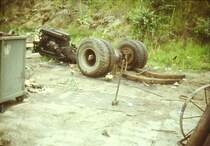 Der Rest der Heuschrecke(ehem.H6Bus)welcher nach dem Verschrotten �brig geblieben war.