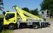 Arbeitsb�hne Multitel MT16Z auf einem LKW, Mai 2017