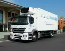 =MB Axor 1829 als Lieferfahrzeug der Firma Weber unterwegs in Fulda, Juni 2017