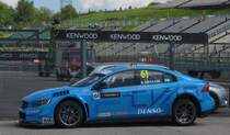 Polestar Cyan Racing Volvo S60, gesehen auf dem WTCC Rennen am 14.05.2017.