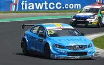 Polestar Cyan Racing Volvo S60, gesehen auf dem WTCC Rennen am 14.05.2017.