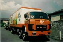 Coop Berner Oberland Nr. 48/BE 60'563 Saurer in Thun, Garage STI