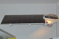 Ein Solarfahrzeug gebaut von Mitarbeitern und Studenten der South Bank University. (Museum of Science London, September 2013)