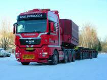 MAN TGA-Zug fast fertig, P�tnitz 07.01.09