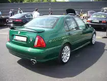 Heckansicht eines MG ZS180. 2001 - 2005. British Cars & Motorcycles Meeting am 11.06.2017 in Krefeld. 