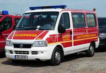 =Fiat als MTF der Cottbuser Feuerwehr, gesehen auf dem Parkplatz der RettMobil 2017 in Fulda, Mai 2017