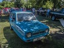 Reliant Suoer Robin 850, fotografiert auf der XII. Lotus Retro Mobil Concours d´Elegance im Urpark des Lotus Hotels, Juni, 2017.