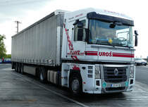 =Renault-Sattelzug rastet an der A3 im April 2017