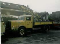 STI Thun Nr. 143 Saurer (ex Nr. 43) bei der Garage in Thun