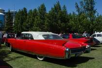 Rückansicht eines Cadillac ElDorado, fotografiert auf der XII. Lotus Retro Mobil Concours d´Elegance im Urpark des Lotus Hotels, Juni, 2017.