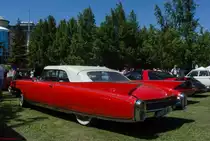Rückansicht eines Cadillac ElDorado, fotografiert auf der XII. Lotus Retro Mobil Concours d´Elegance im Urpark des Lotus Hotels, Juni, 2017.