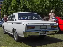 1969er Toyota Crown, Rückansicht, fotografiert auf der XII. Lotus Retro Mobil Concours d´Elegance im Urpark des Lotus Hotels, Juni, 2017.