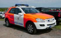 =MB M-Klasse der Feuerwehr HAMM, abgestellt auf dem Parkplatz der RettMobil 2017 in Fulda, Mai 2017