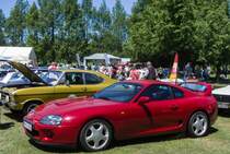 Toyota Supra der vierten Generation, gesehen auf der XII. Lotus Retro Mobil Concours d´Elegance im Urpark des Lotus Hotels, Juni, 2017.