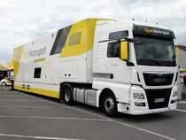 Opel Motorsport MAN TGX am 16.06.17 auf dem Hessentag in Rüsselsheim