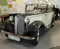 =BMW Cabrio, gesehen bei den Retro Classics Stuttgart im März 2017 