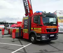 Adam Opel AG MAN TGL DLK 23/12 am 16.06.17 auf dem Hessentag in Rüsselsheim 