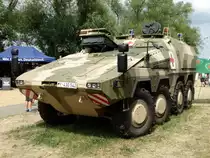 Bundewehr Sanitätsdienst Radpanzer am 16.06.17 auf dem Hessentag in Rüsselsheim