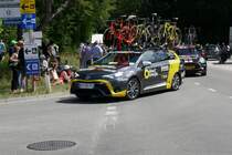 Toyota Begleitfahrzeug des Team Direct energy am 17.6.17 wärend des Tour de Suisse Rennens in Schaffhausen.