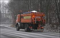 Atego 1828 strebt der A45 entgegen. (04.01.2009)