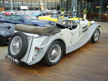 Heckansicht eines Rover 14/6 Speed Pilot Sports Tourer. 1932 - 1934. Classic Remise Düsseldorf am 22.06.2017.