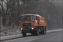 Unter dem heulen des Turboladers fhrt der MAN 19.364 der A45 entgegen. Gru an den Kollegen;-) (04.01.2009)