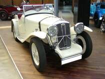Wolseley Hornet. 1930 - 1936. Hier wurde ein Hornet der letzten Serie aus dem Jahr 1934 abgelichtet. Der 6-Zylinderreihenmotor hat einen Hubraum von 1271 cm³ und leistet 47 PS. Classic Remise Düsseldorf am 22.06.2017.