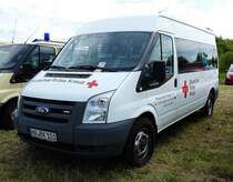 =Ford Transit VOM DRK KV HAGEN, gesehen auf dem Parkplatz der RettMobil 2017 in Fulda, Mai 2017