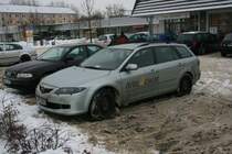 Dienstwagen der Rail4Chem am 10.01.2009 in Guben