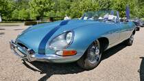 Jaguar E-Type auf dem Oldtimer-Treffen an der Rennbahn in Krefeld, 8.5.16
