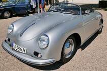 Porsche 356 Speedster auf dem Oldtimer-Treffen an der Rennbahn in Krefeld, 8.5.16