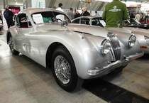 =Jaguar XK 120, gesehen bei den Retro Classics 2017 in Stuttgart, März 2017