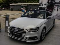 Audi S3 Cabriolet. Das Auto wurde in Rahmen des DTM Rennens am 18.06.2017 ausgestellt.