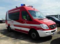 =MB Sprinter der Feuerwehr BAMMENTAL, gesehen auf dem Parkplatz der RettMobil 2017 in Fulda - Mai 2017