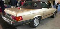 =MB 350 SL Cabrio in Amerikaausführung, gesehen bei den Retro Classics 2017 in Stuttgart, März 2017