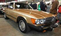 =MB 350 SL Cabrio in Amerikaausführung, gesehen bei den Retro Classics 2017 in Stuttgart, März 2017