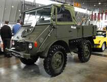 =Unimog, gesehen bei den Retro Classics 2017 in Stuttgart, März 2017