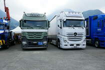 2 MB Actros am Trucker Festival in Interlaken.